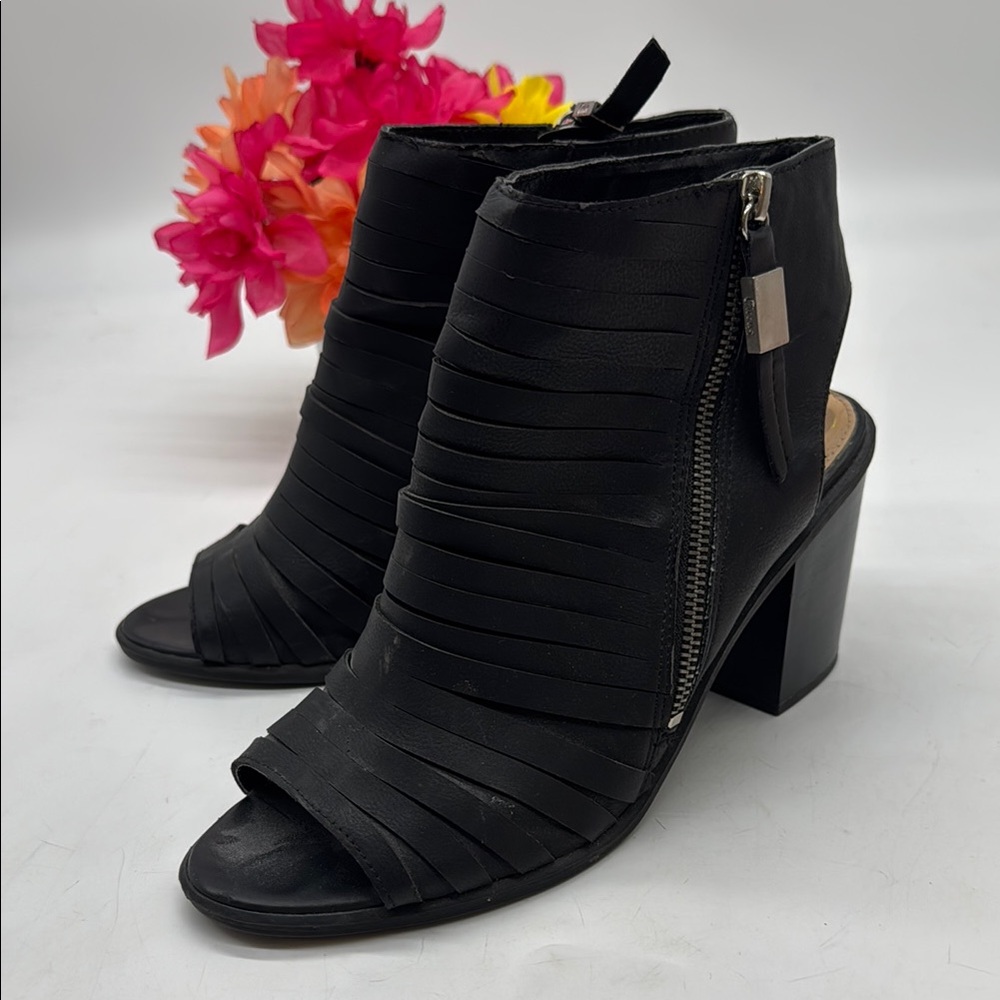 Circus Sam Edelman Black Heeled Boots with Zipper BAB8774E